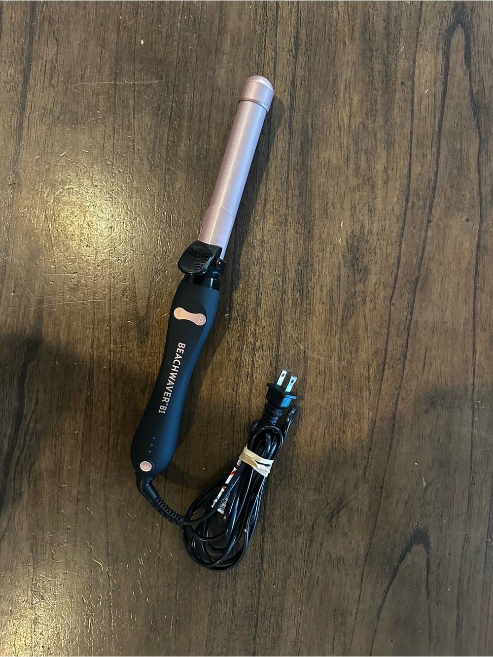 Beachwaver B1 Rotating Curling Iron Black Rose Gold 1” Barrel BW160BX